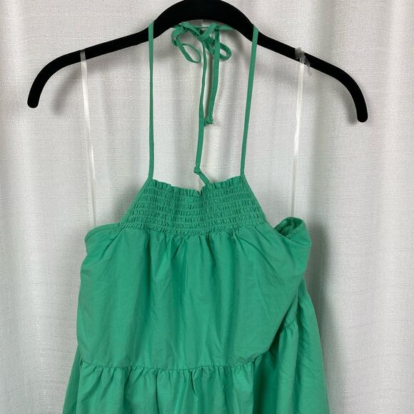 American Eagle Green Tiered Babydoll Mini Dress Sz.S NWT - Picture 4 of 15